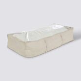 Housse de rangement lit, 100x20 cm, beige Dressy +