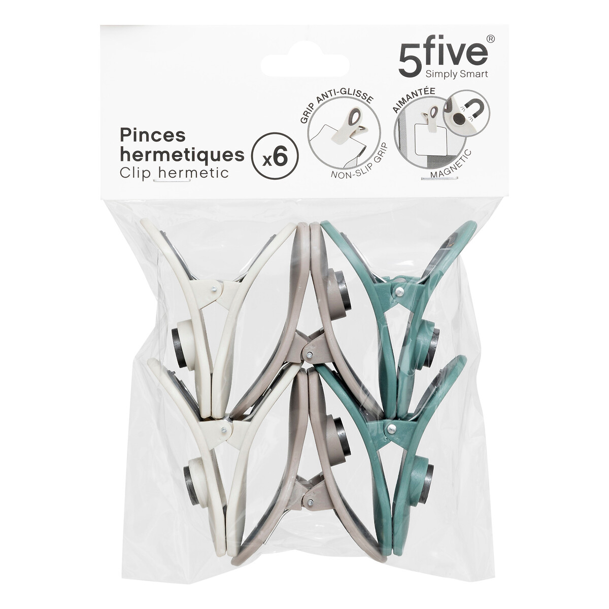 Lot de 6 pinces hermétiques 