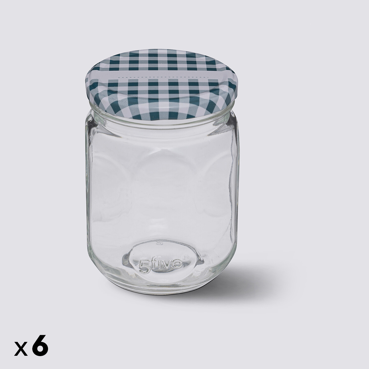 Lot de 6 pots à confiture 0,5l Jarro