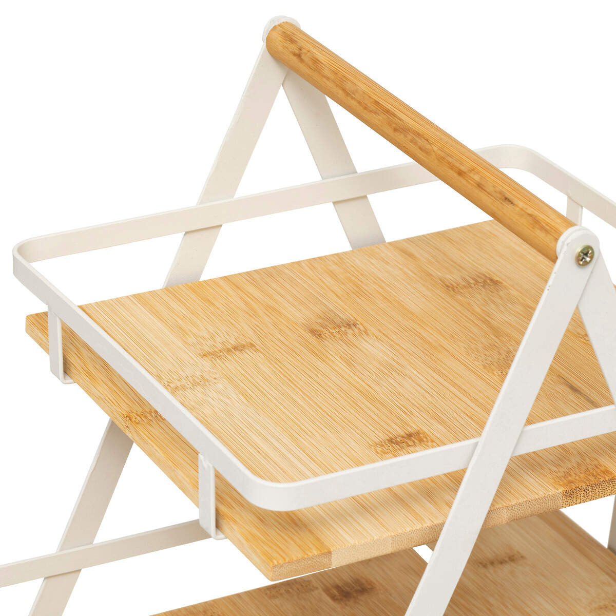 Etagère 2 niveaux avec anse, bambou Ordera