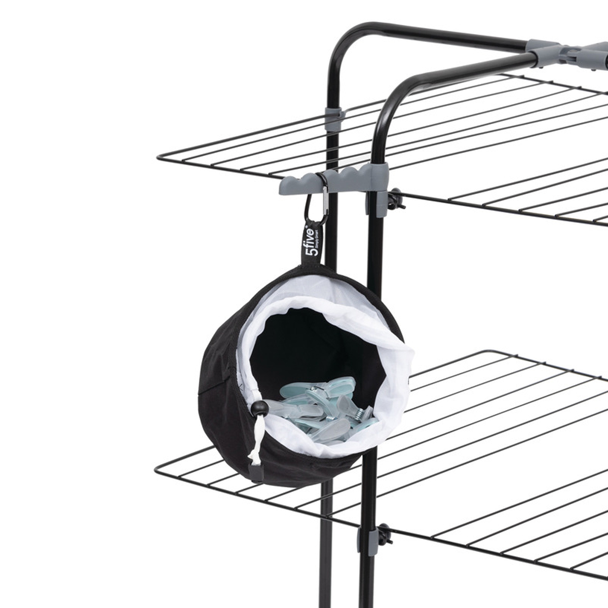 24 pinces à linge avec sac de rangement 