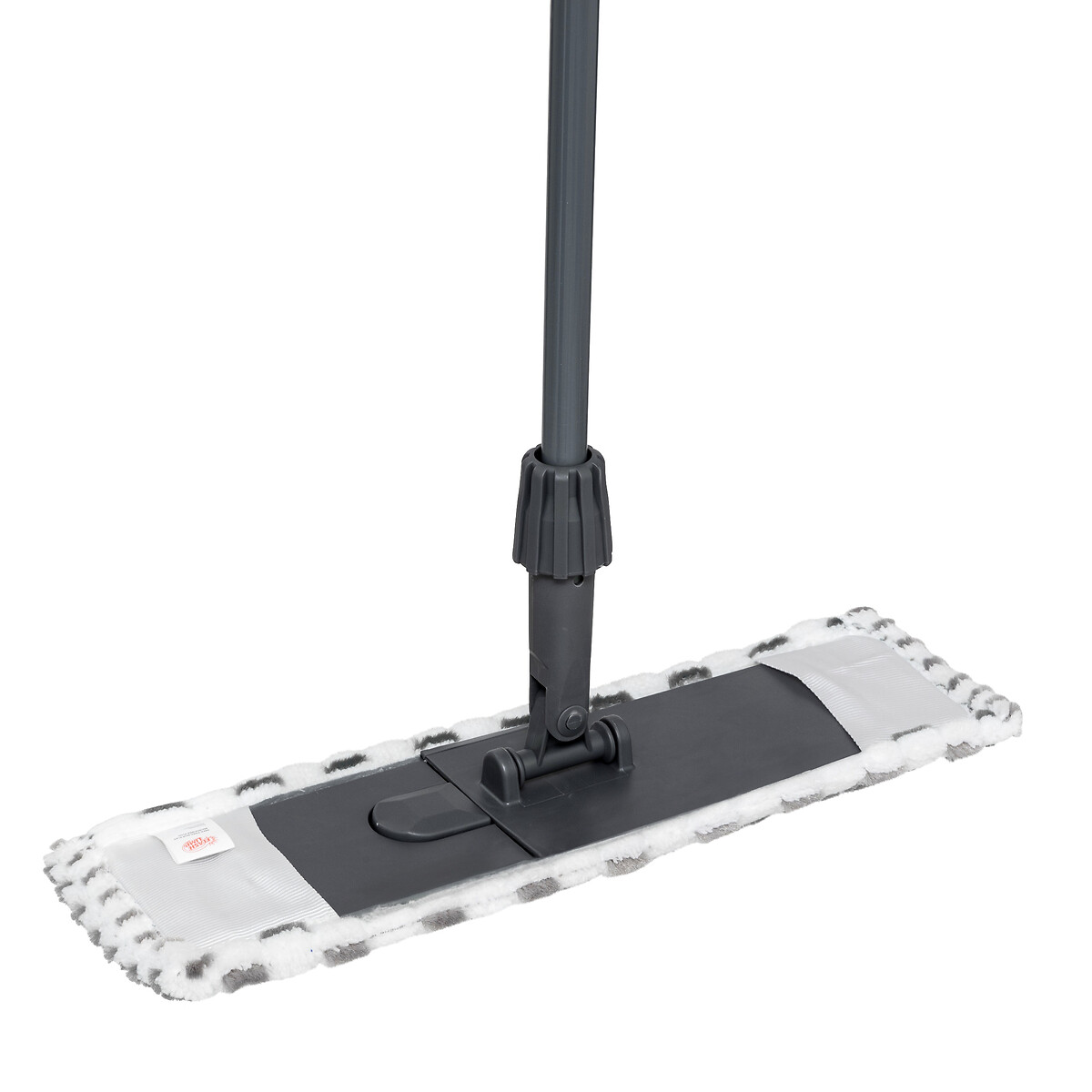 Balai mop téléscopique microfibre, gris 
