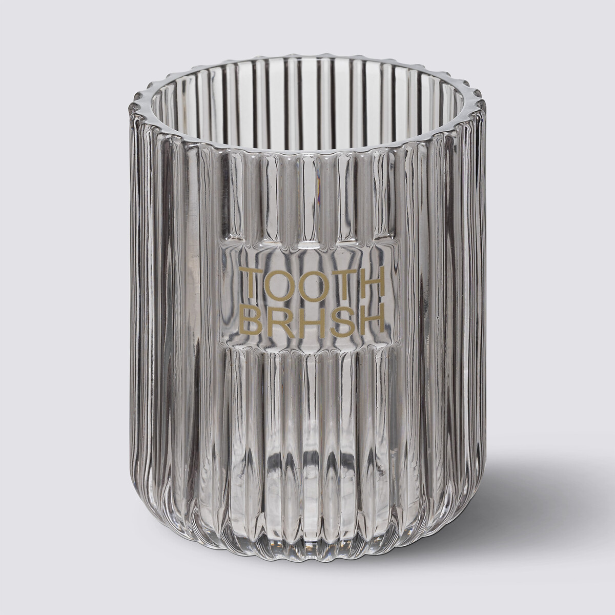 Pot à brosse à dents, gris Glass
