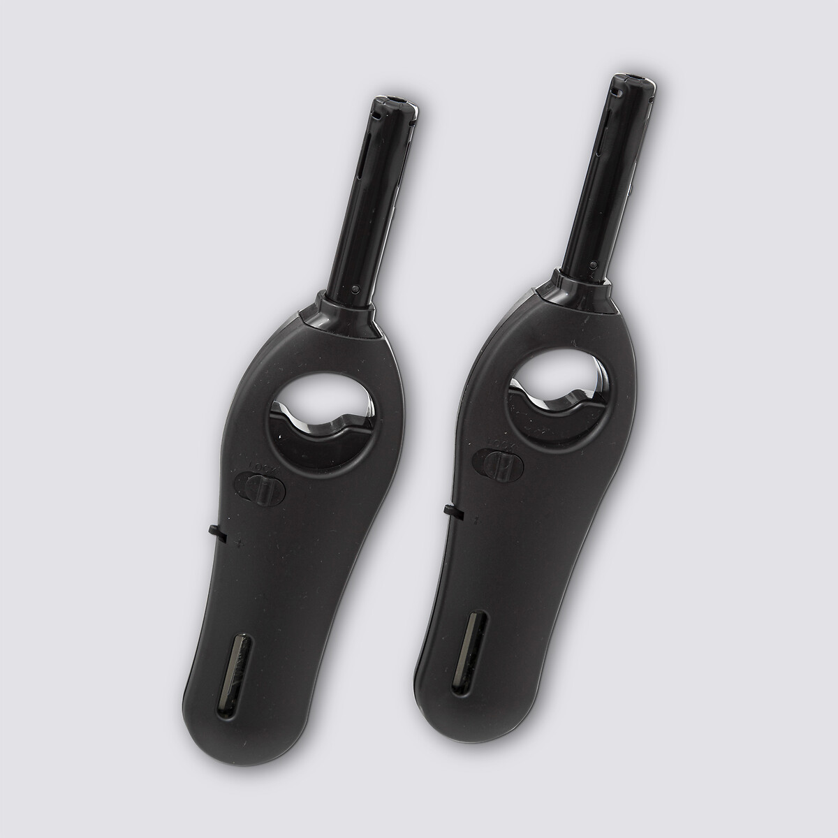 Lot de 2 allume-gaz rechargeables, noir 