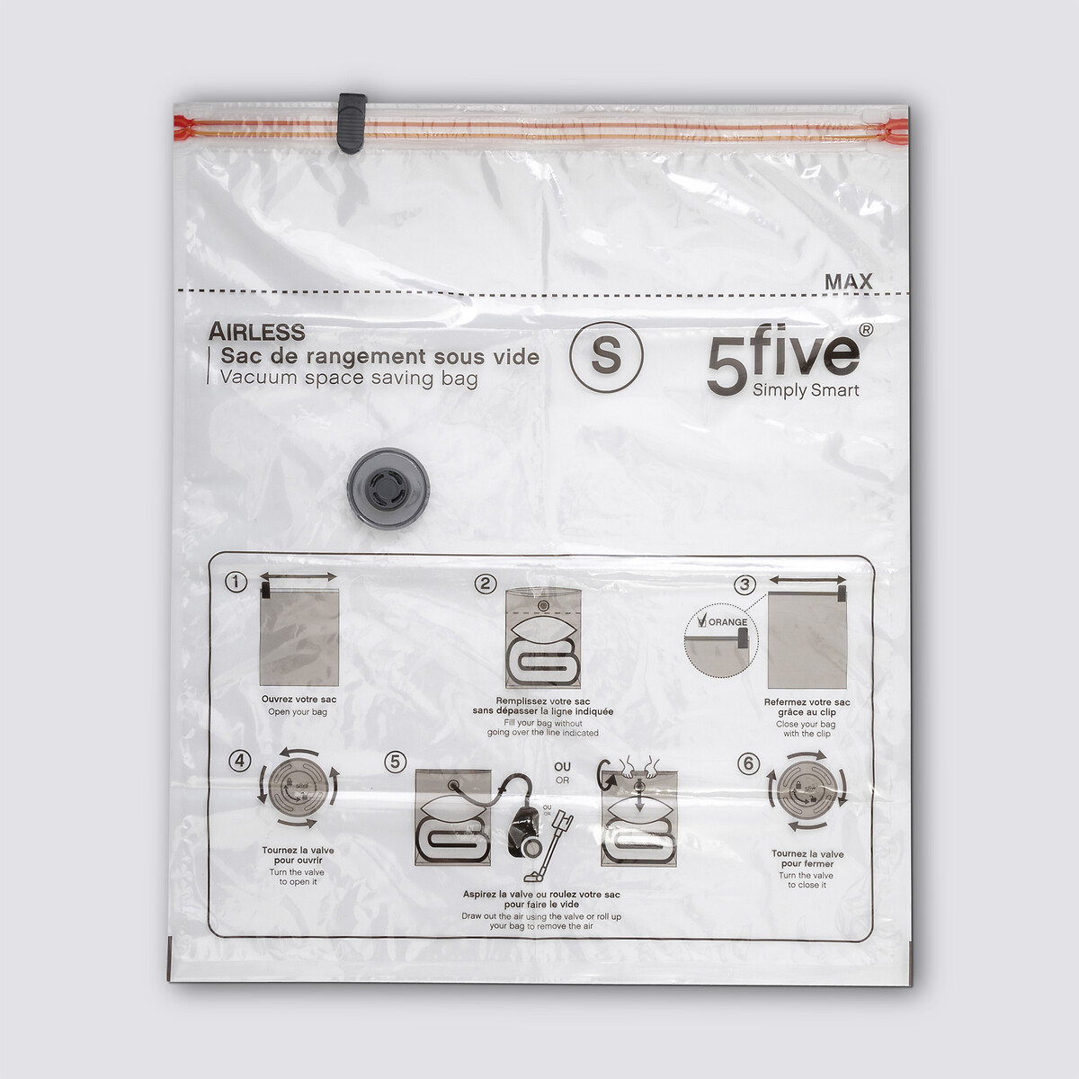 Sac compresseur 59x49 cm, parfumé Airless