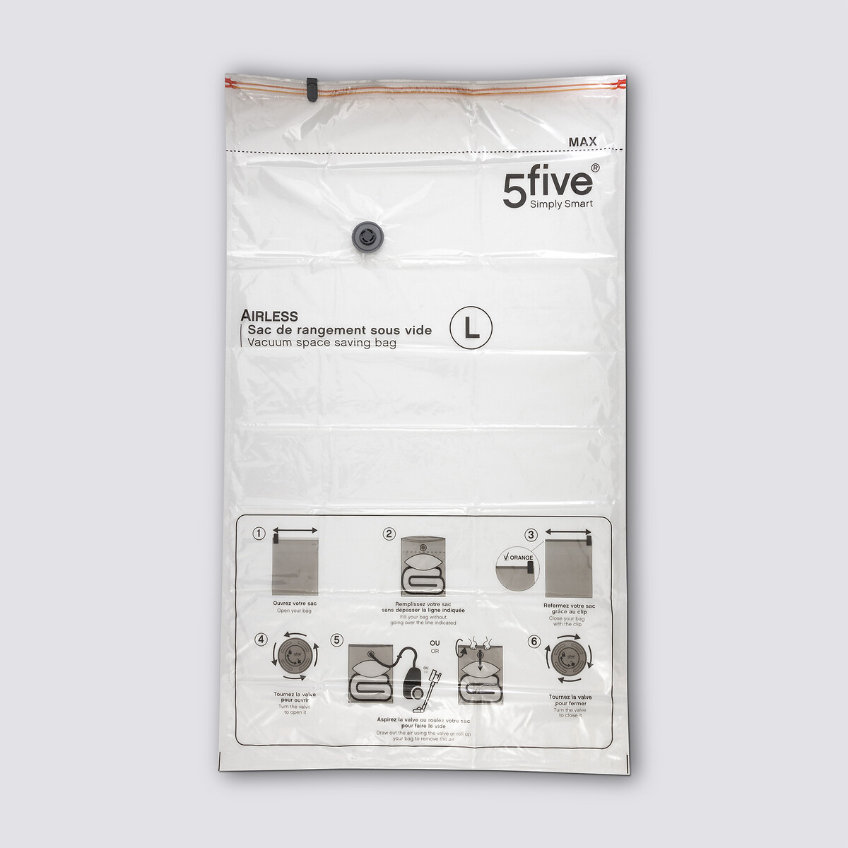 Sac compresseur 120x69 cm, parfumé Airless