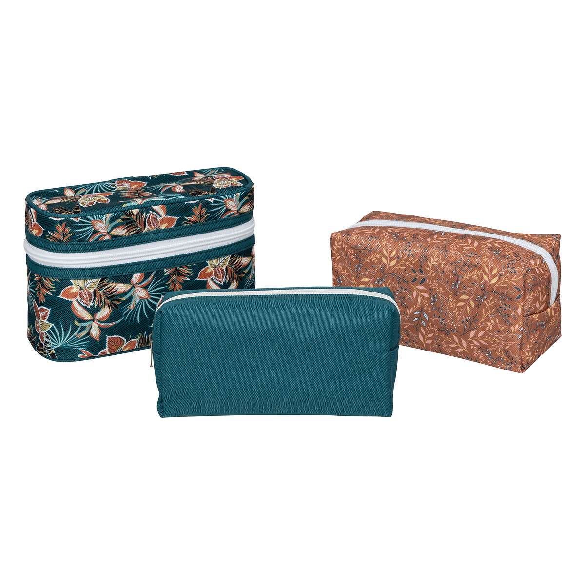 4 trousses de toilette, multicolore