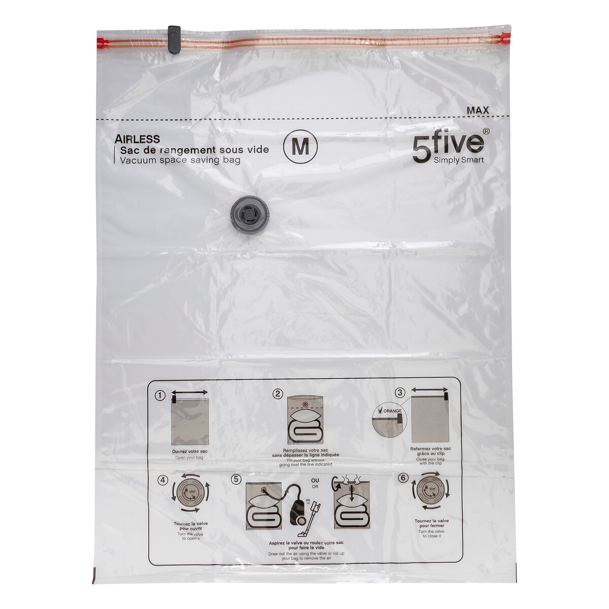 5 sacs compresseurs parfumés Airless