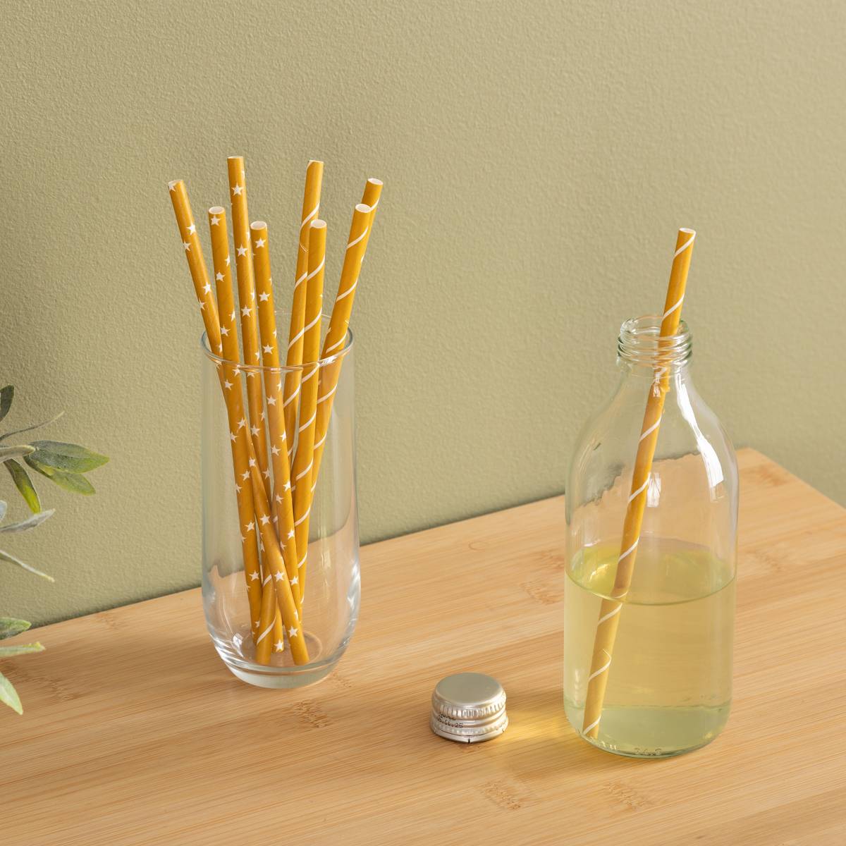 100 pailles en papier kraft Jangal