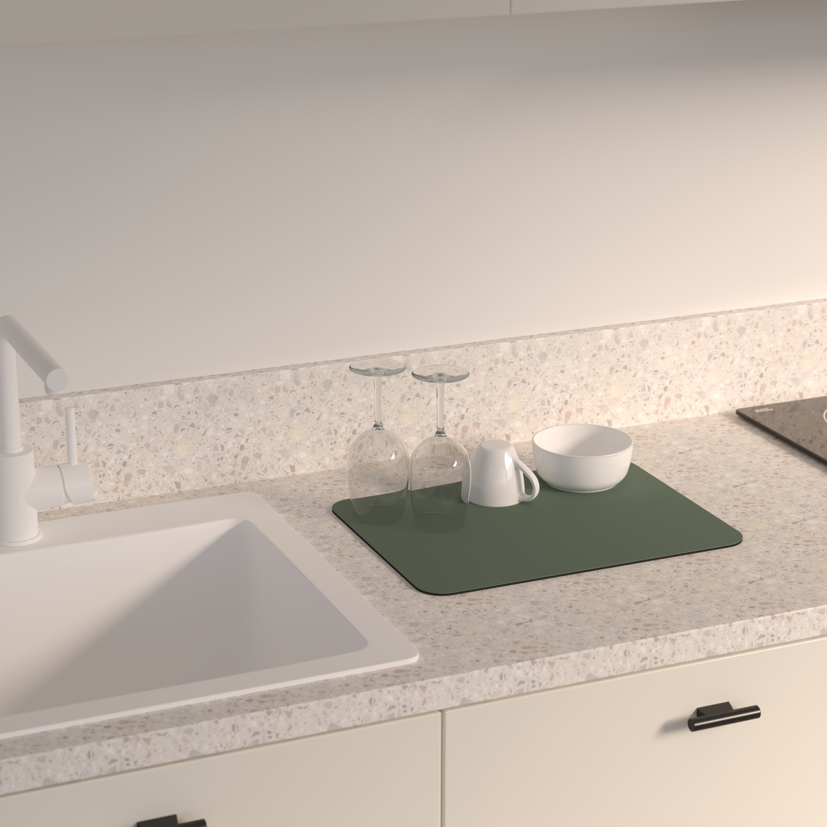 Tapis de vaisselle diatomite, 40x30 cm 