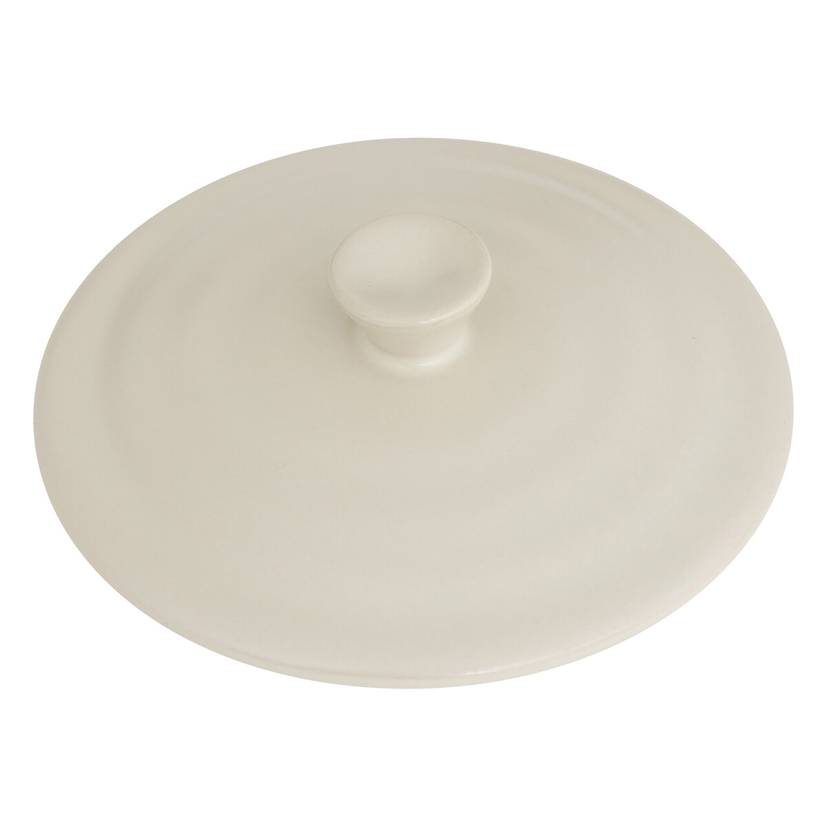Cocotte ronde, céramique, 10 cm - blanc 