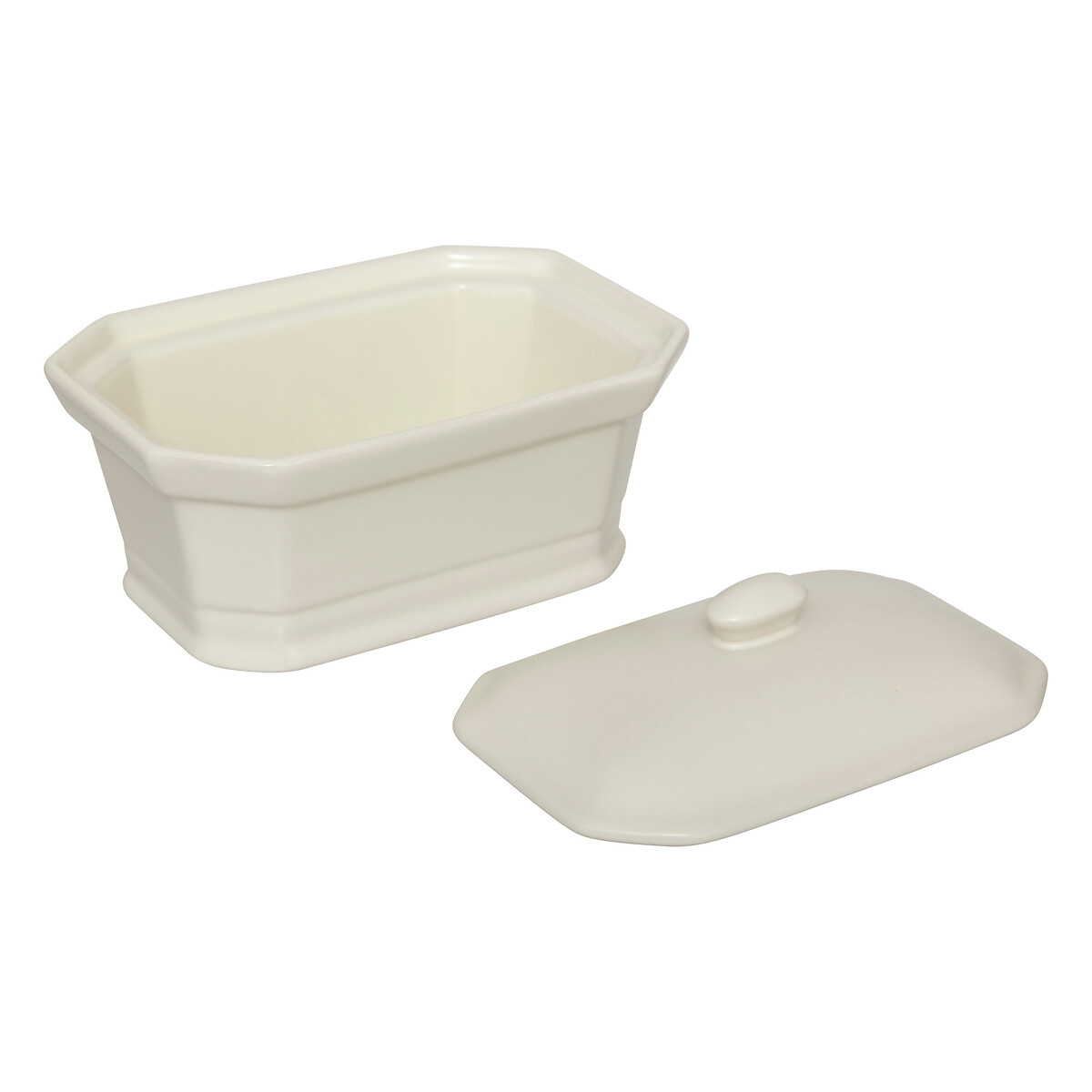 Terrine à foie gras céramique, blanc