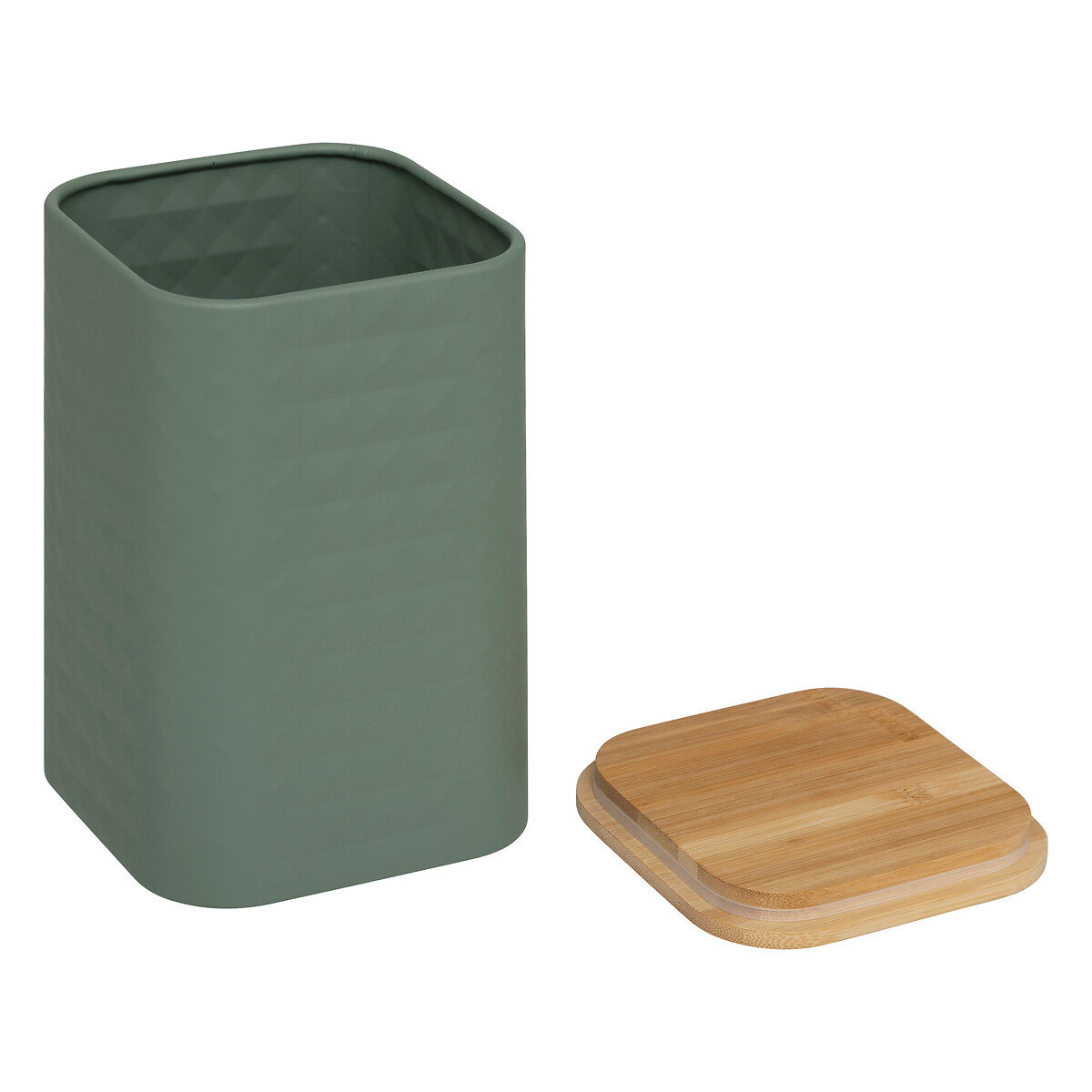 Boite de conservation métal couvercle bambou, 2l Sensia