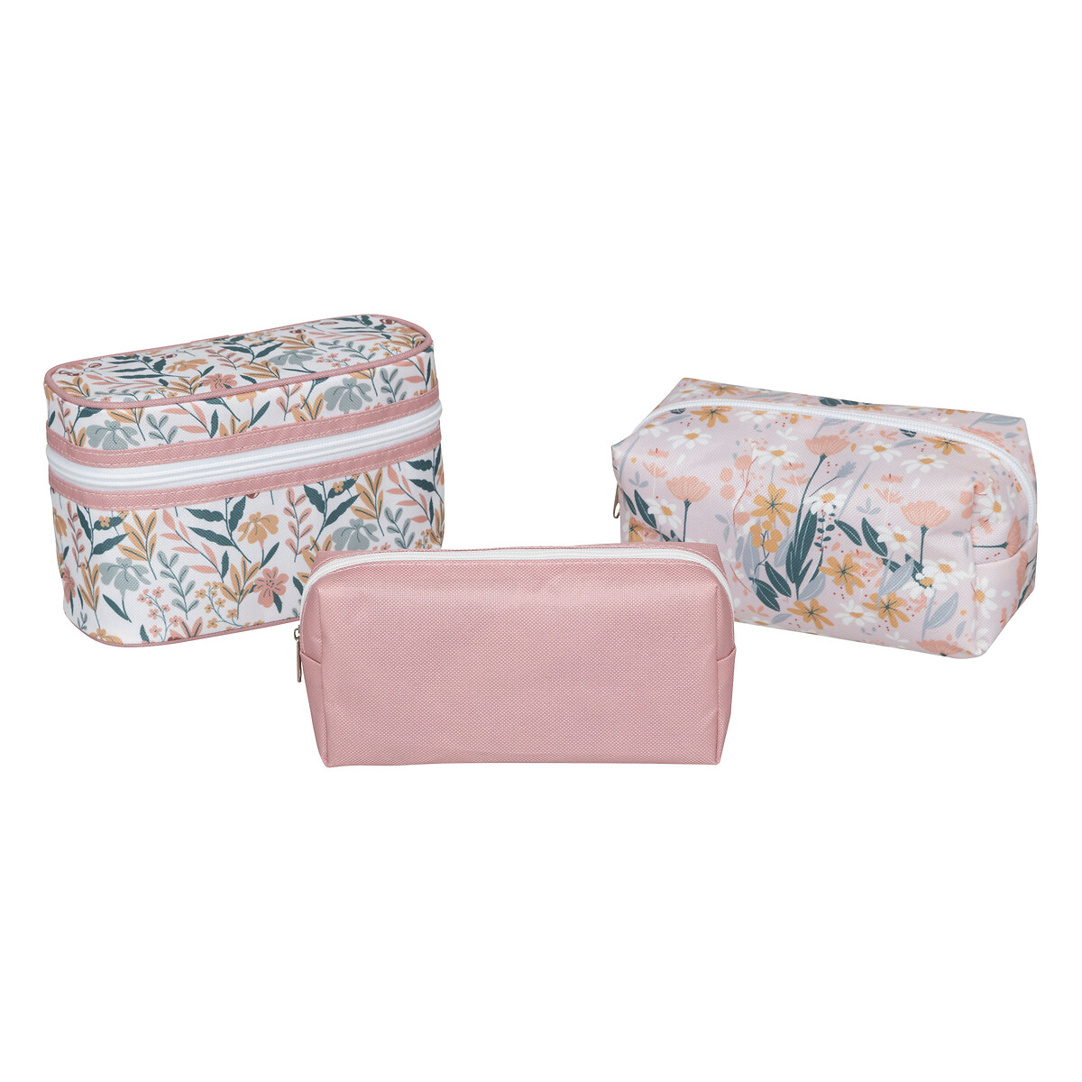 4 trousses de toilette, multicolore 