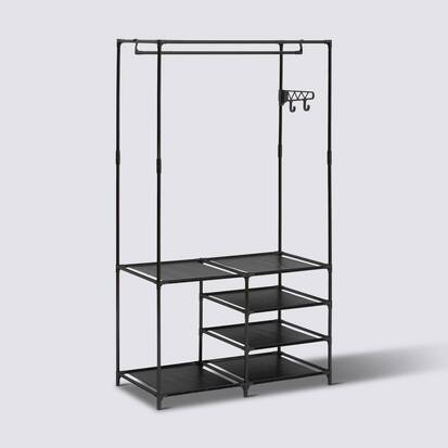 Portant à vêtements 4 niveaux métal Intissa