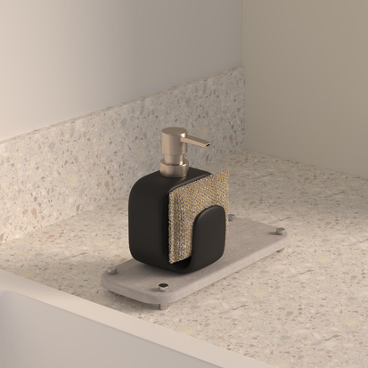 Tapis diatomite 28x11 cm, gris 