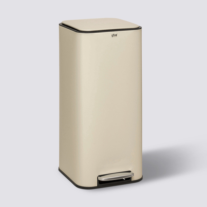 Poubelle métal 30l, argile Delta