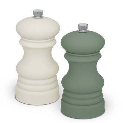 2 moulins à épices soft touch, 14,5 cm Sensia