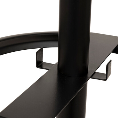 Porte-manteaux 8 crochets 175cm, noir Strongy