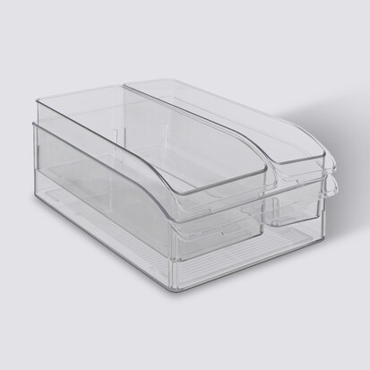 3 bacs de rangements réfrigérateur, transparent Smart fridge