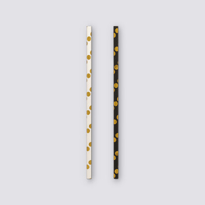 100 pailles en papier kraft 