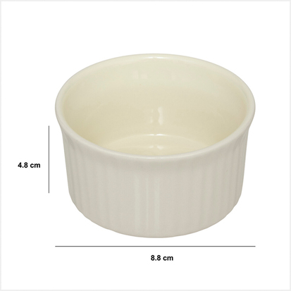 Ramequin céramique 9cm, blanc 