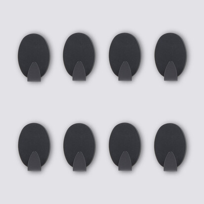 Lot de 8 crochets métal Stiky