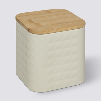 Boite de conservation métal couvercle bambou, 1,2l Sensia