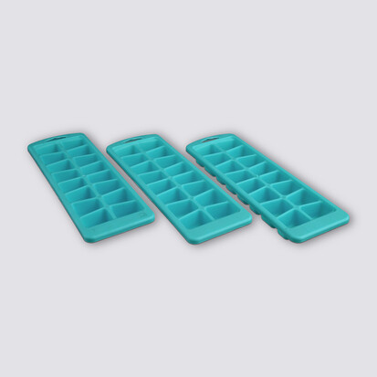 Lot de 3 bacs à glaçons 