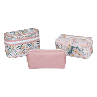 4 trousses de toilette, multicolore 