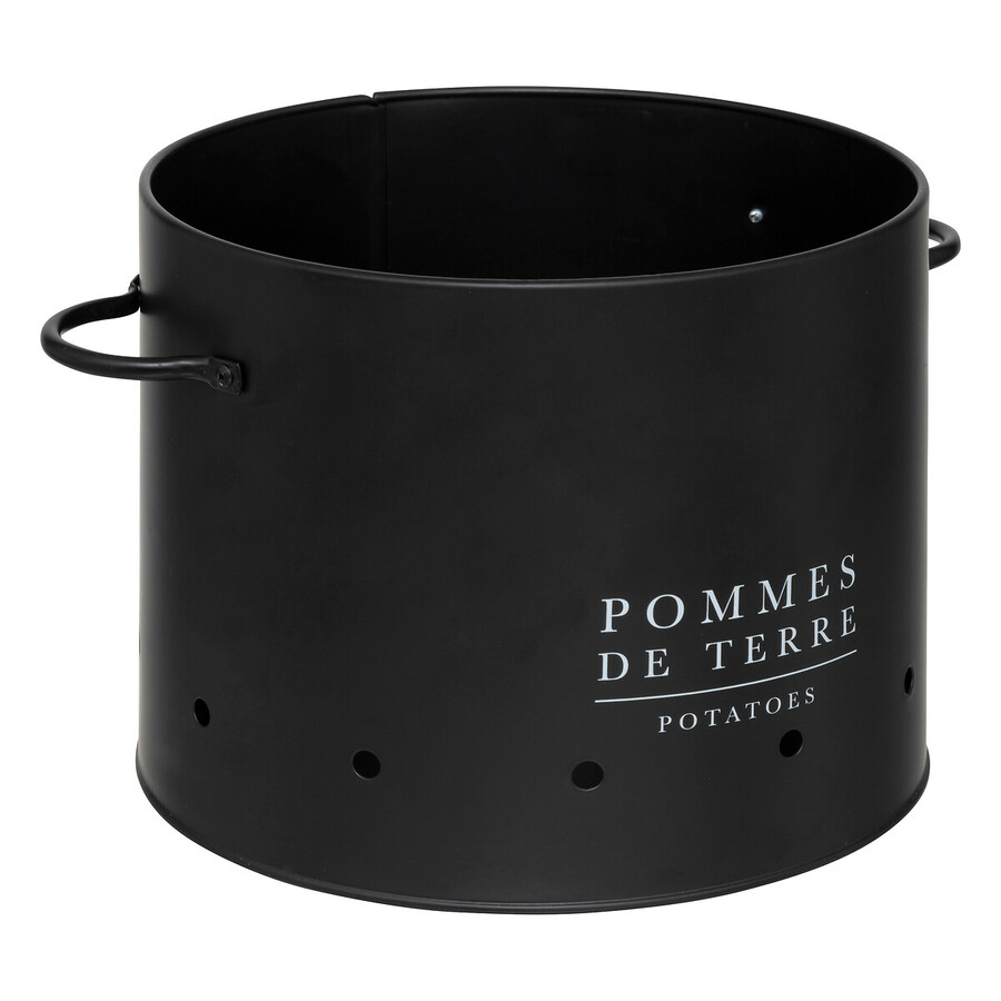 3 boîtes métal, noir Black bamboo