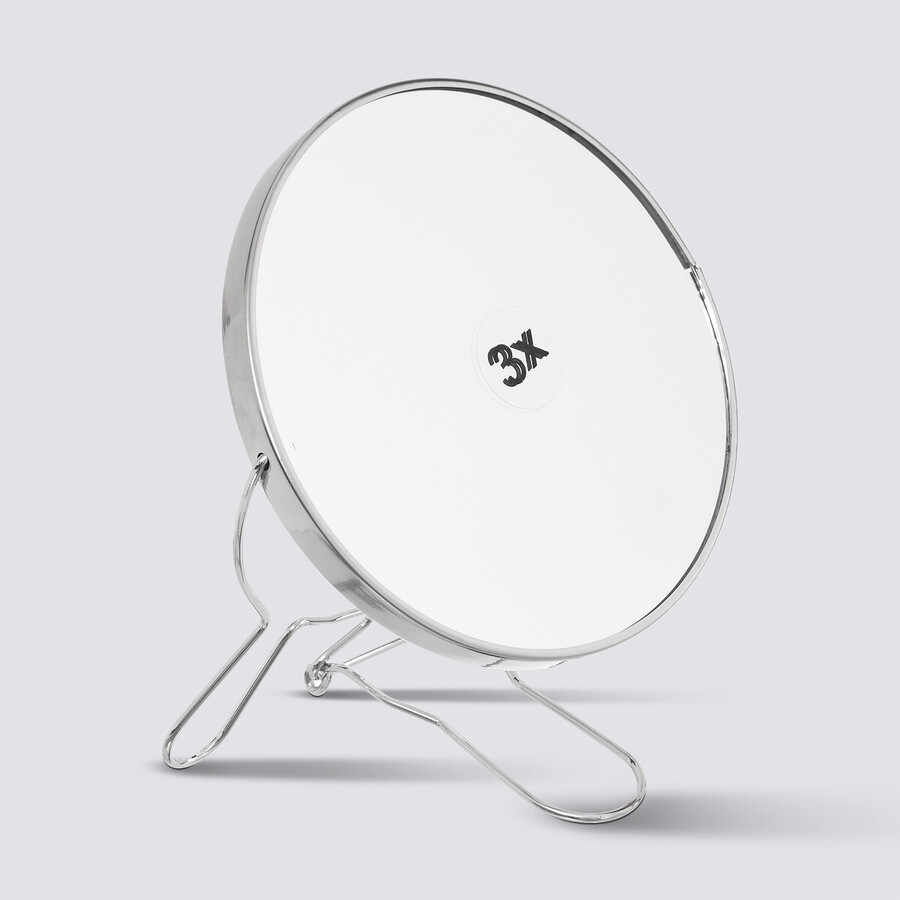 Miroir grossissant rond à poser, d. 14,1 cm
