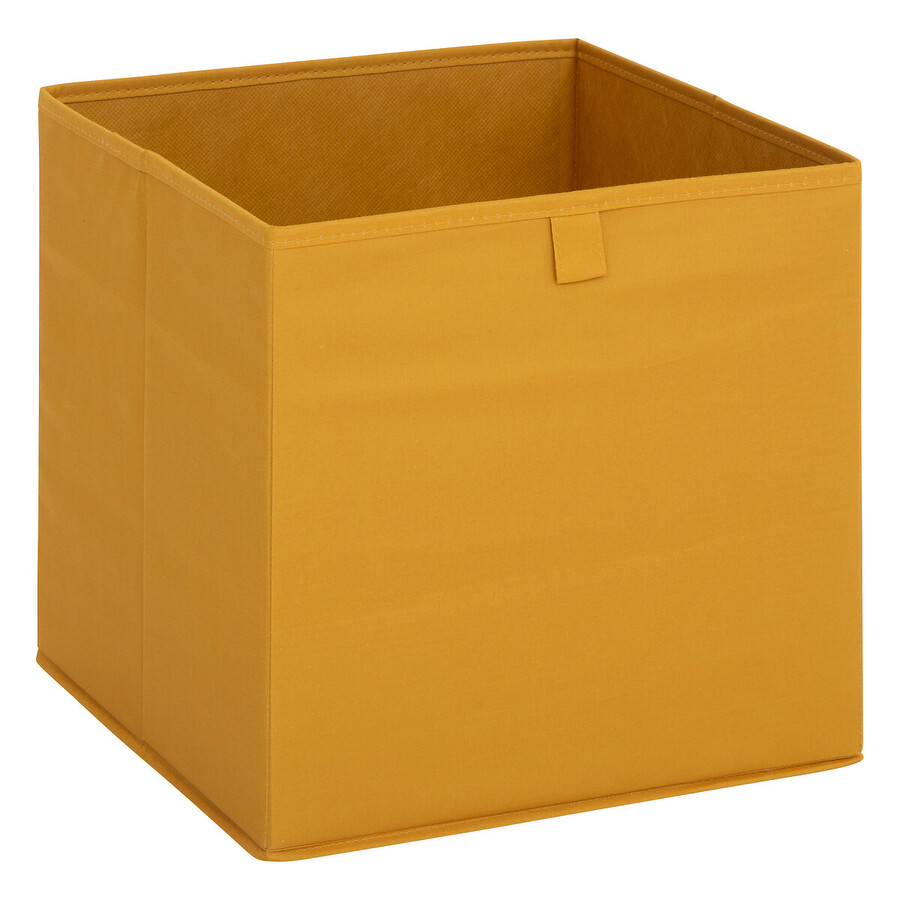 Boite de rangement 31x31 cm, jaune 