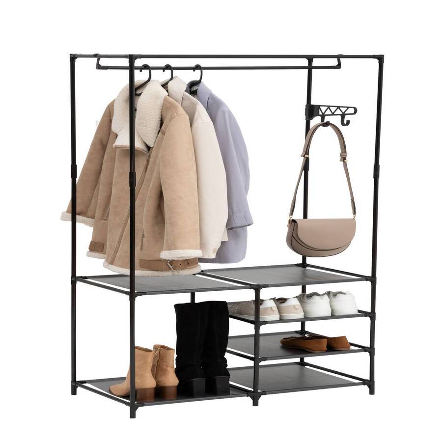 Portant à vêtements 4 niveaux métal Intissa