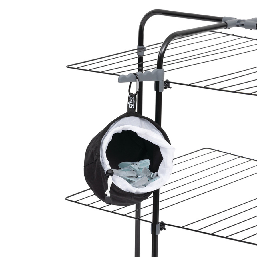 24 pinces à linge avec sac de rangement 