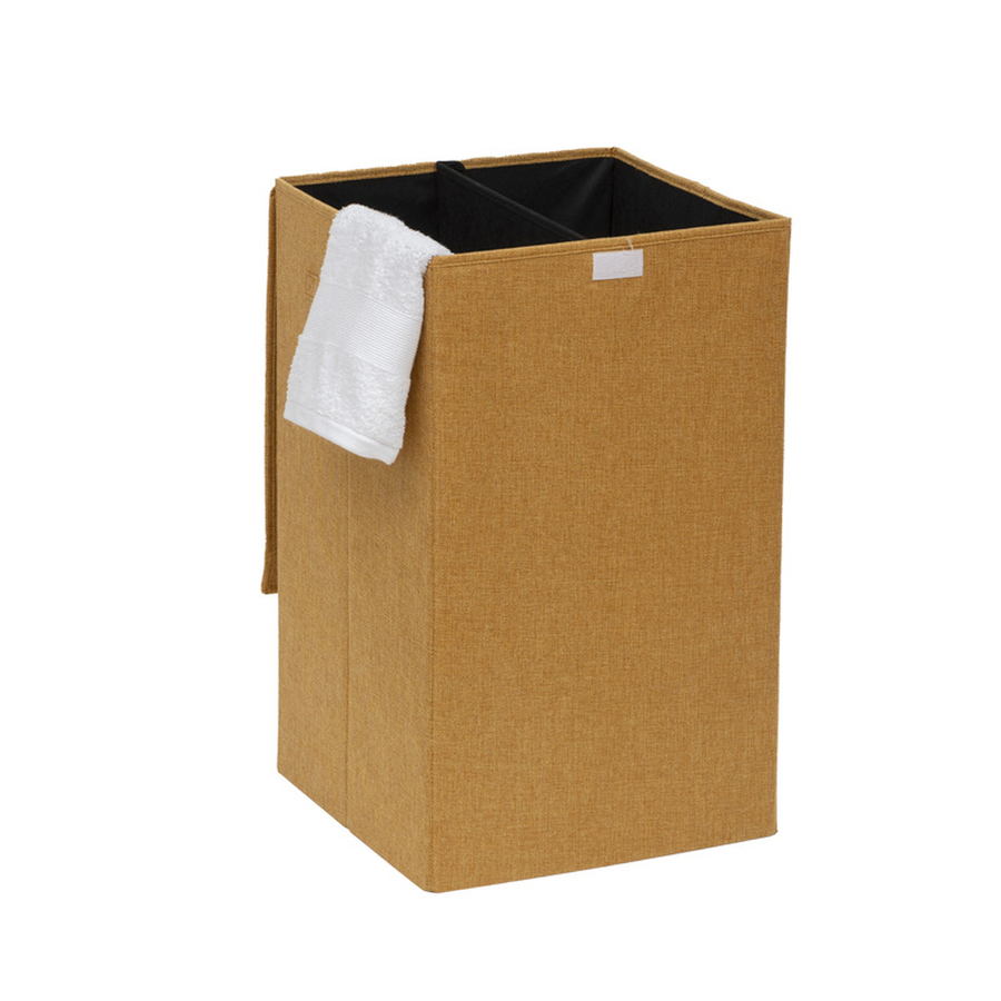 Panier à linge 74l, jaune moutarde Colorama