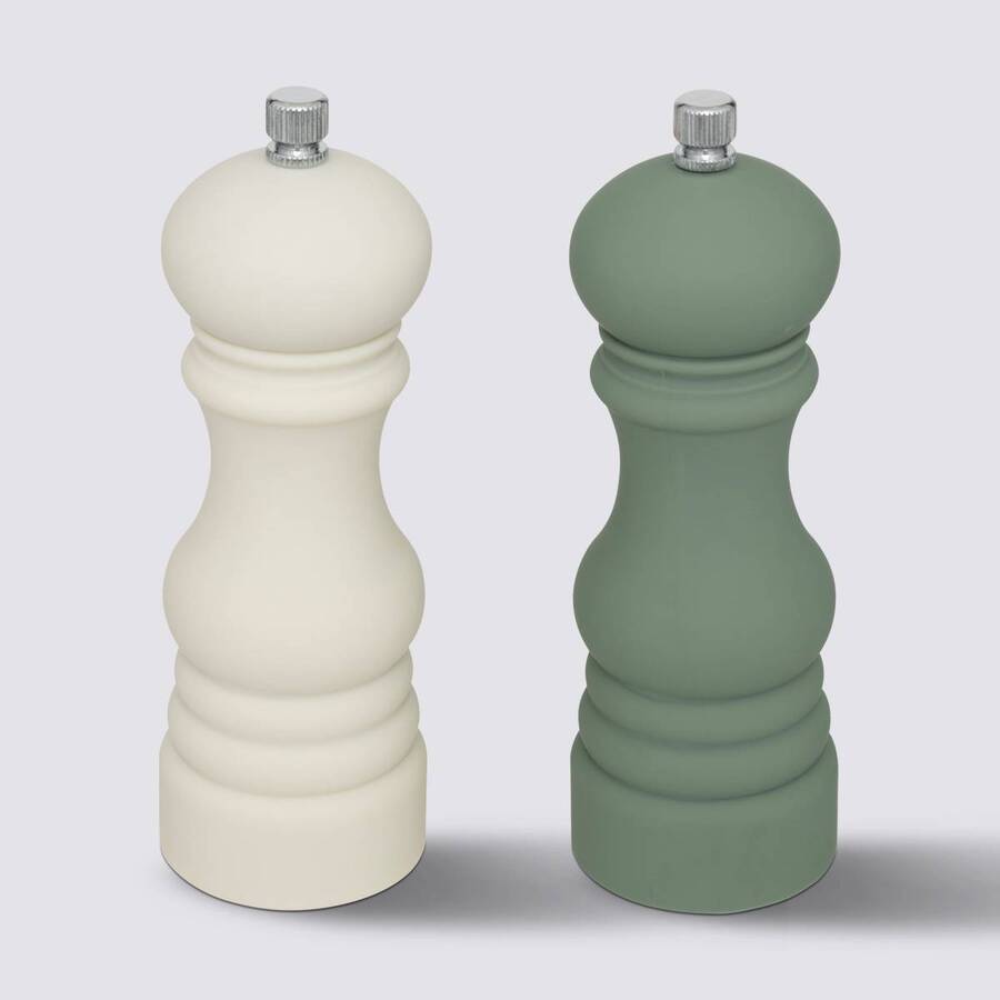 2 moulins à épices soft touch, 14,5 cm Sensia