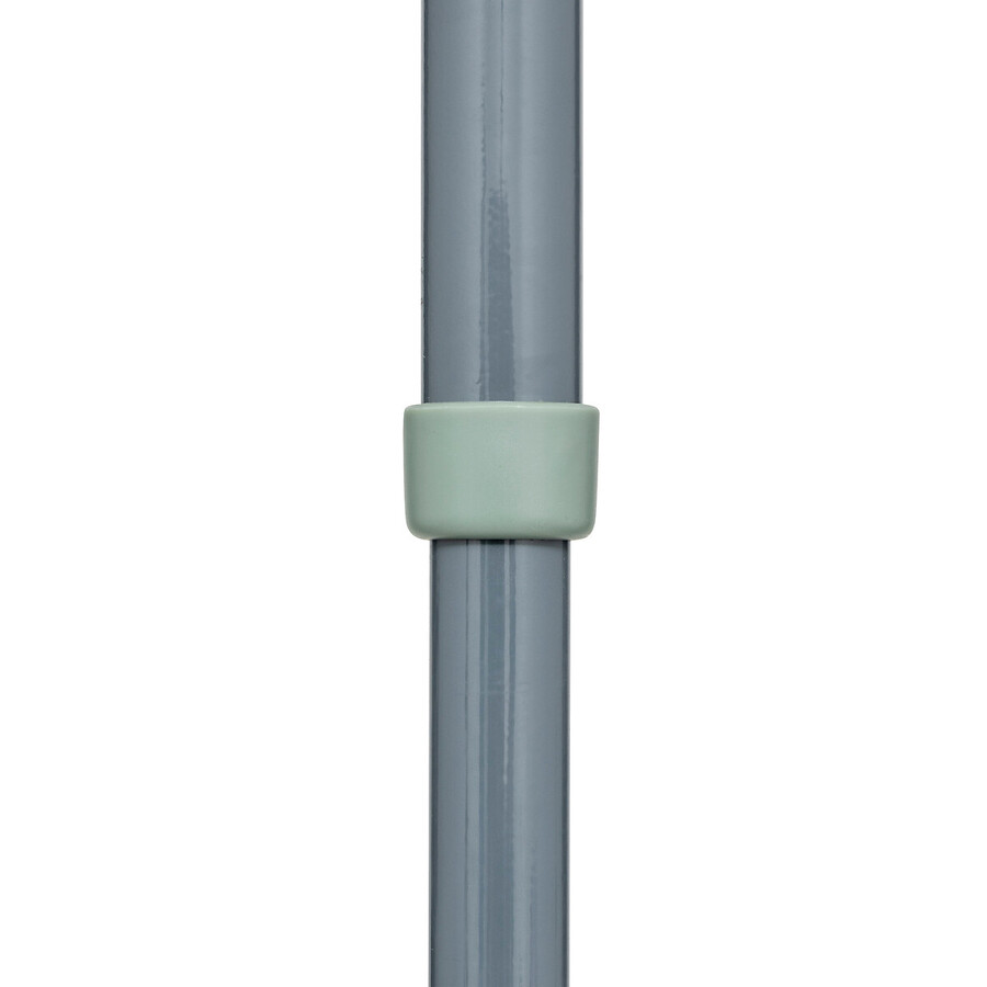 Balai mop téléscopique microfibre, gris 