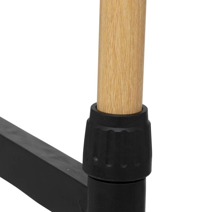 Portant à vêtements double métal et plastique Woody