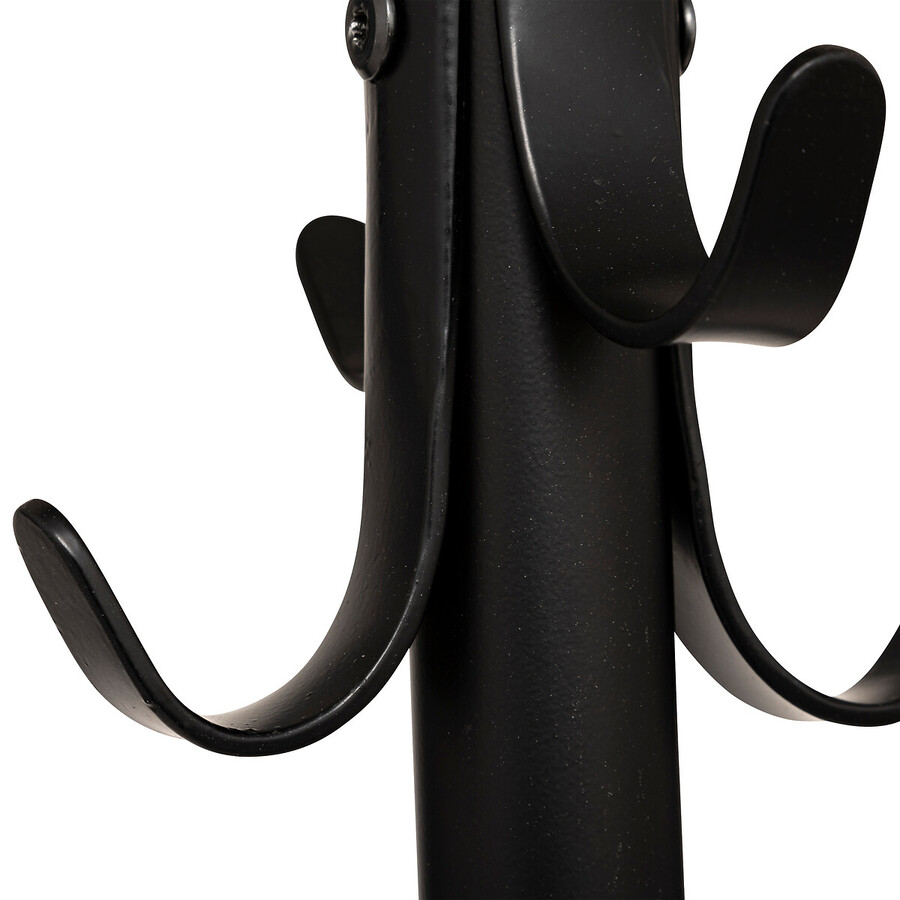 Porte-manteaux 8 crochets 175cm, noir Strongy