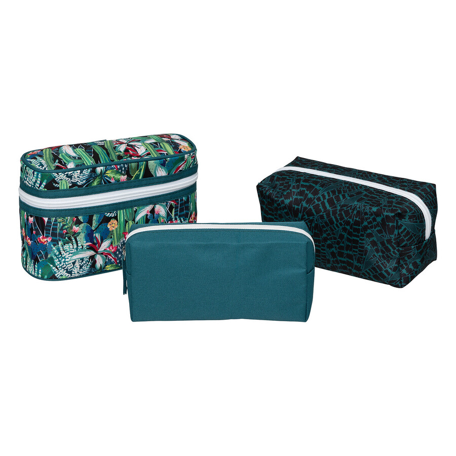 4 trousses de toilette, multicolore