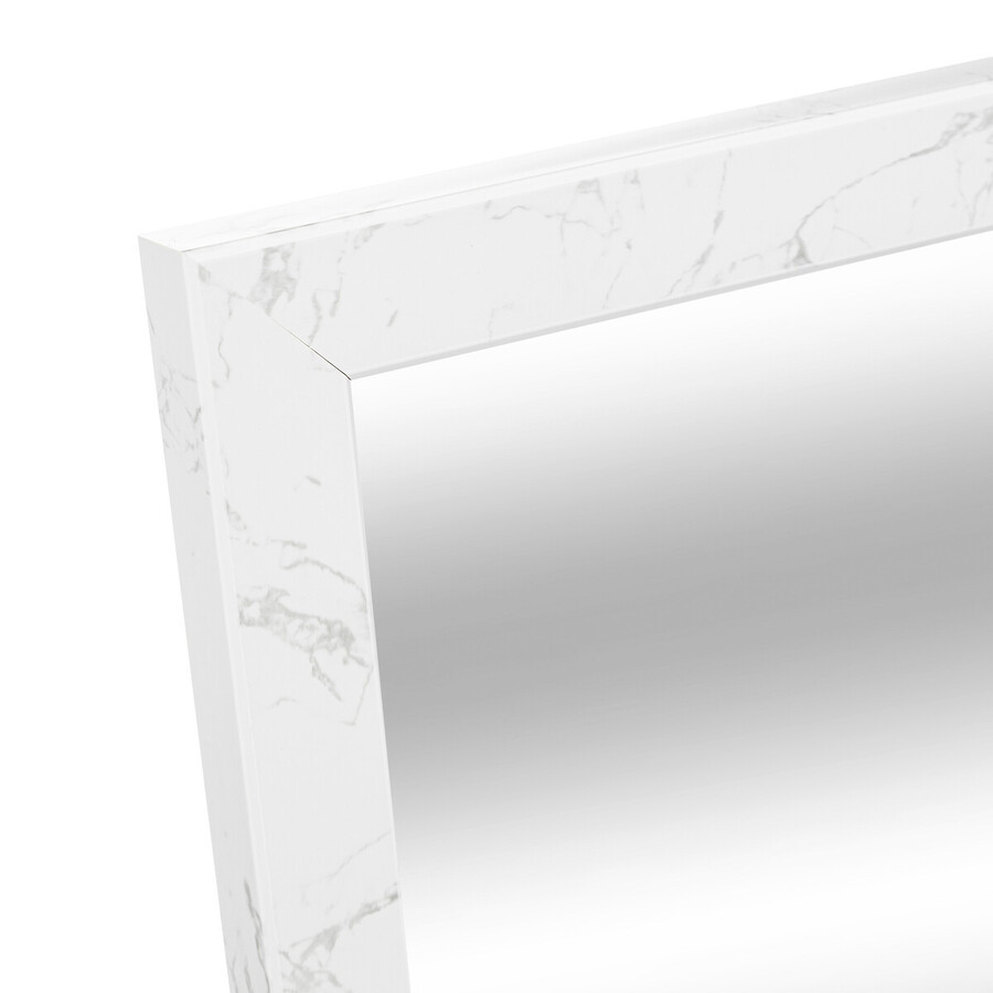 Miroir sur pied 125x35 cm, effet marbre