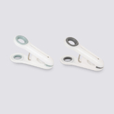 24 pinces à linge, blanc