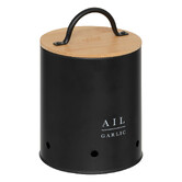 3 boîtes métal, noir Black bamboo