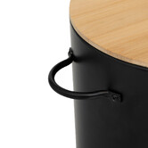 3 boîtes métal, noir Black bamboo