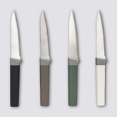 Lot de 4 couteaux à steak manche antidérapant 