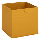 Boite de rangement 31x31 cm, jaune 