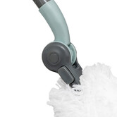 Plumeau orientable avec manche téléscopique, gris 