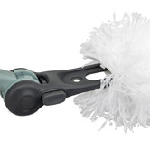 Plumeau orientable avec manche téléscopique, gris 