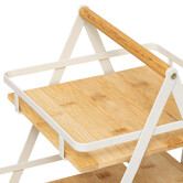 Etagère 2 niveaux avec anse, bambou Ordera